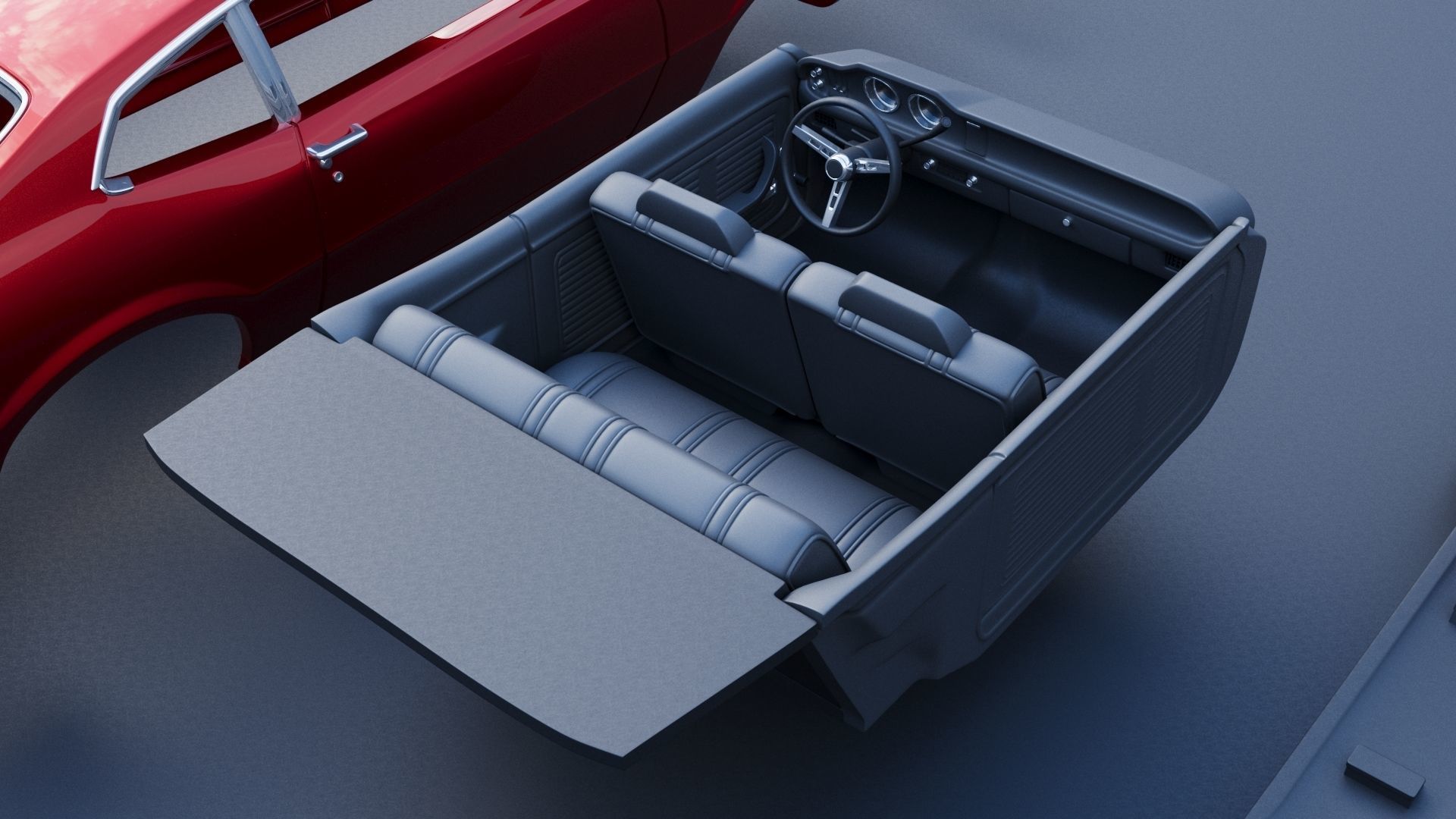 Mercury Comet 1971 3D print model_19