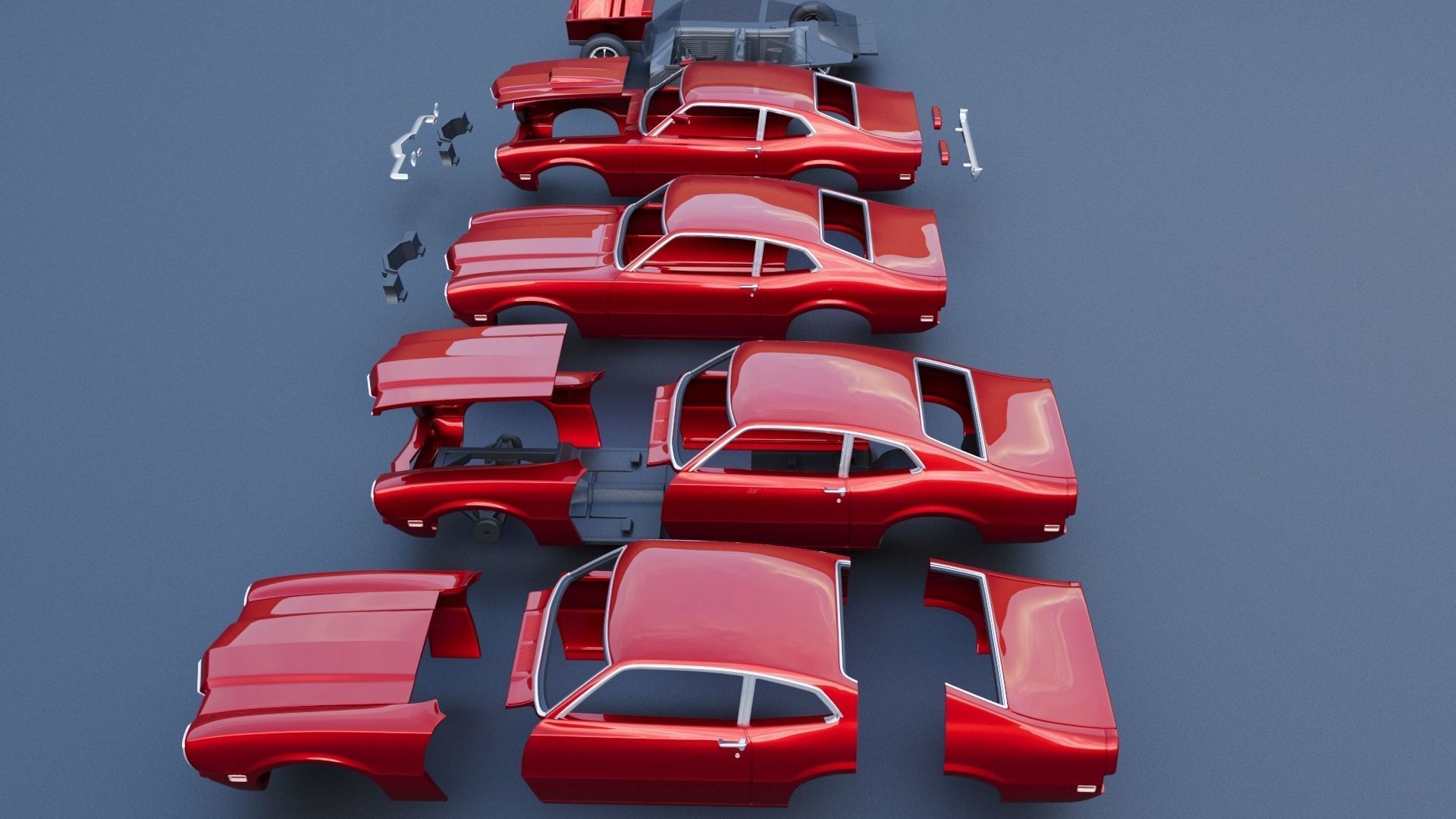 Mercury Comet 1971 3D print model_15