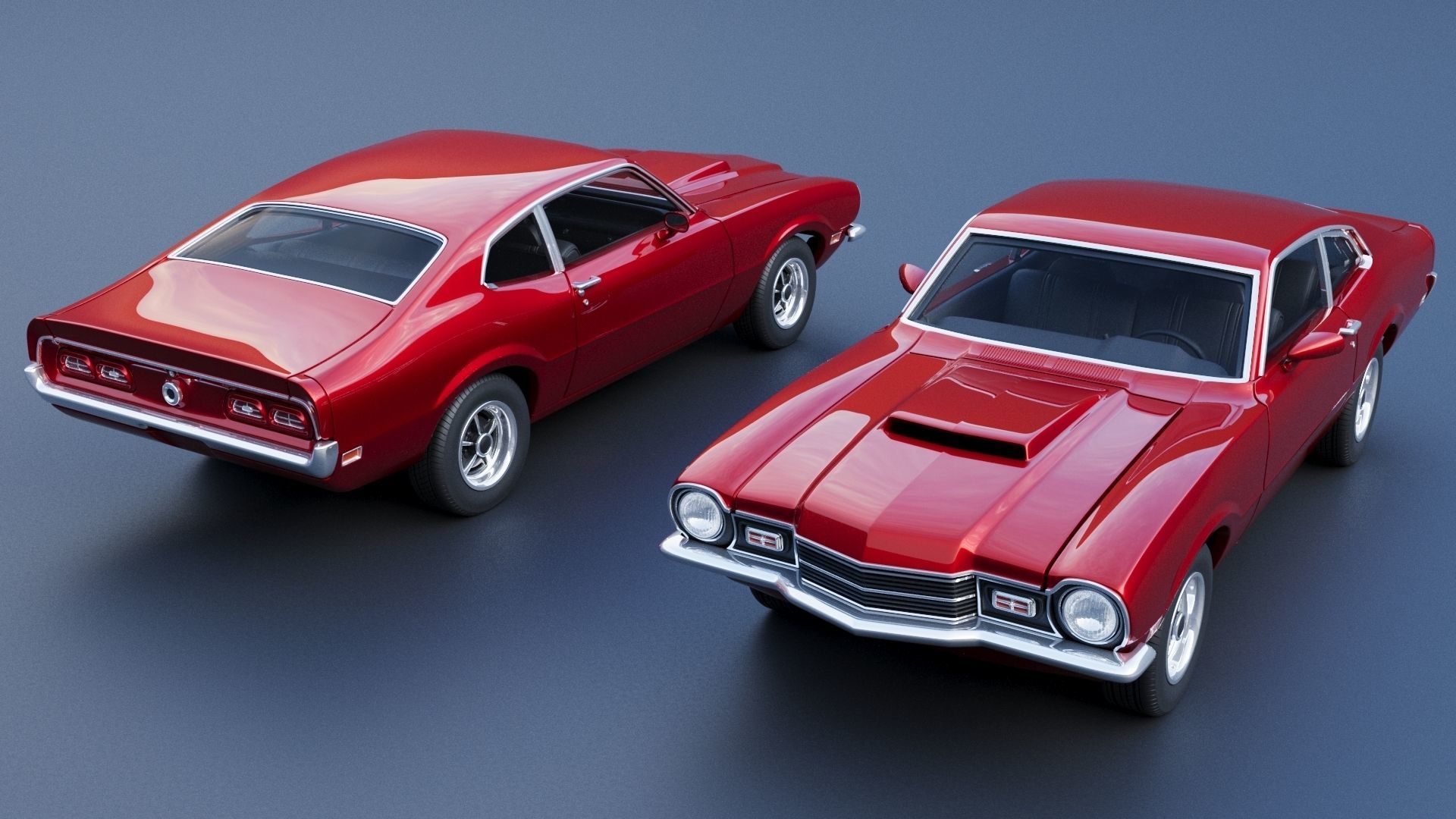 Mercury Comet 1971 3D print model_1