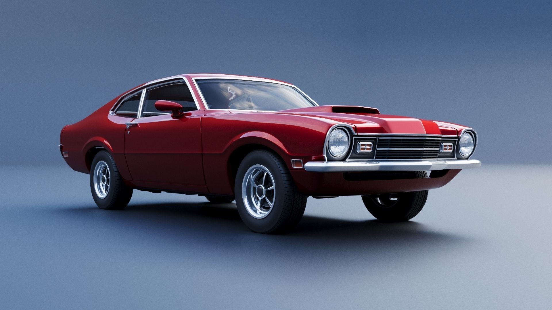 Mercury Comet 1971 3D print model_9