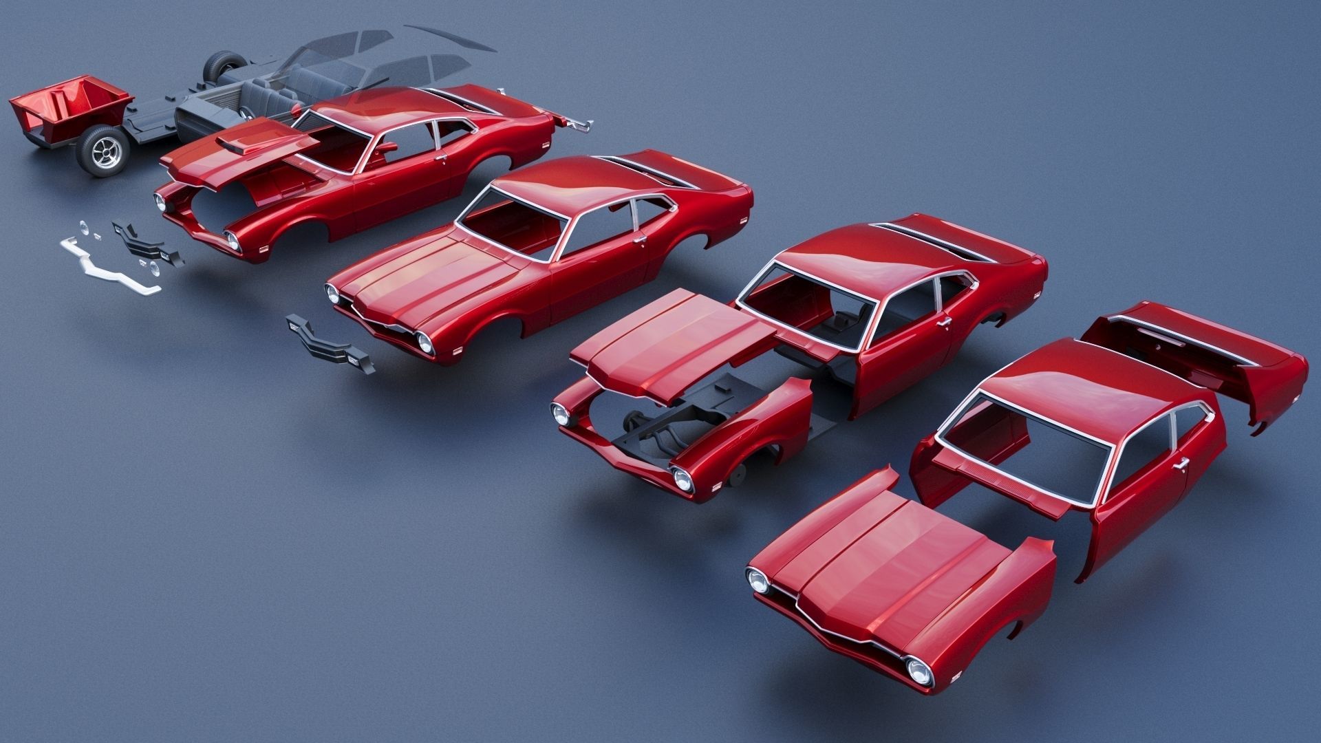 Mercury Comet 1971 3D print model_14