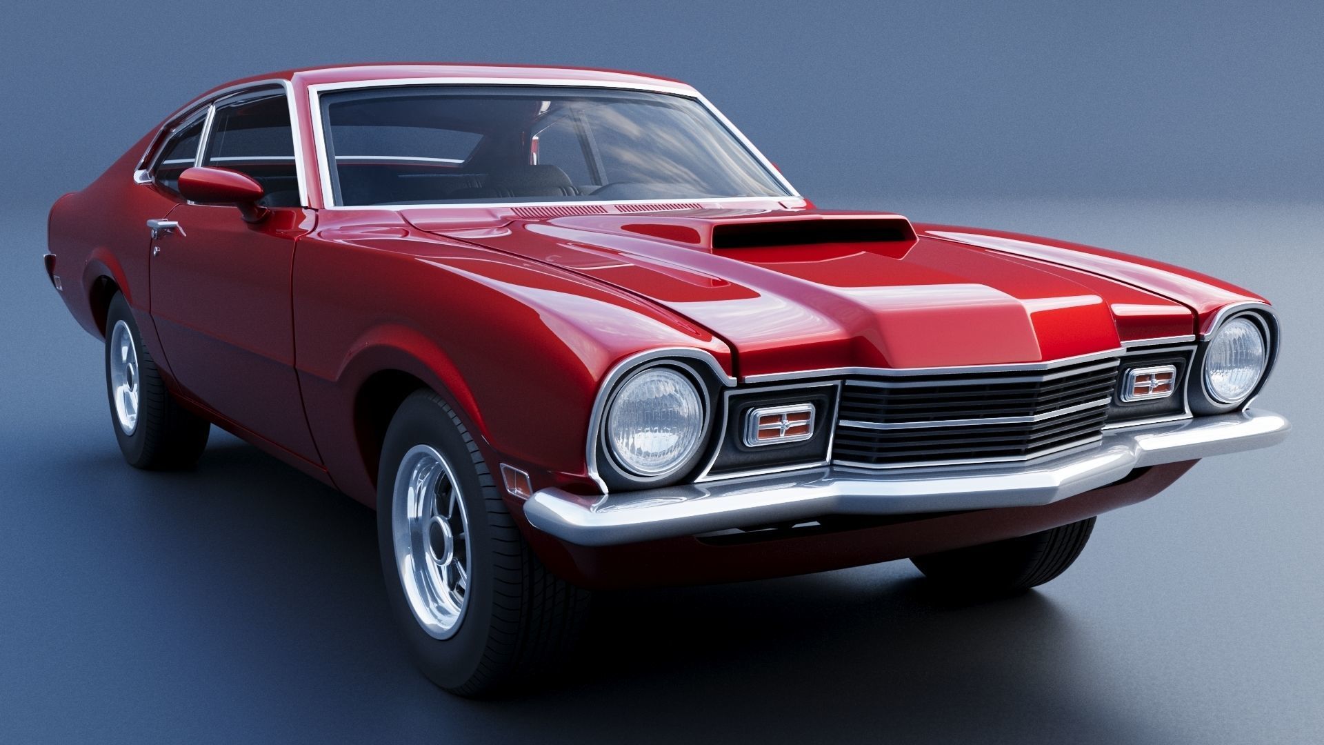 Mercury Comet 1971 3D print model_10