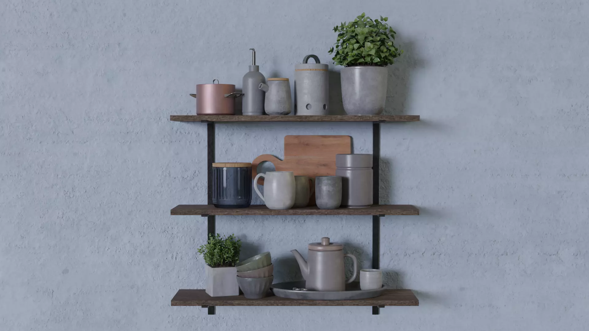 kitchen accessories 3D model_0