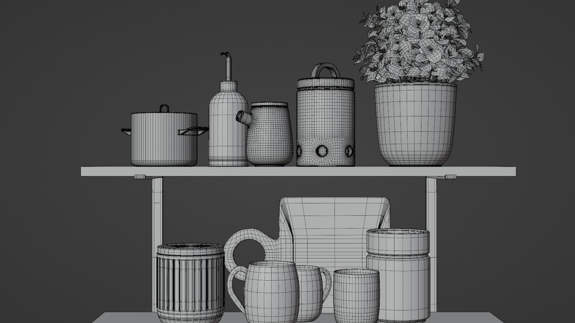 kitchen accessories 3D model_3