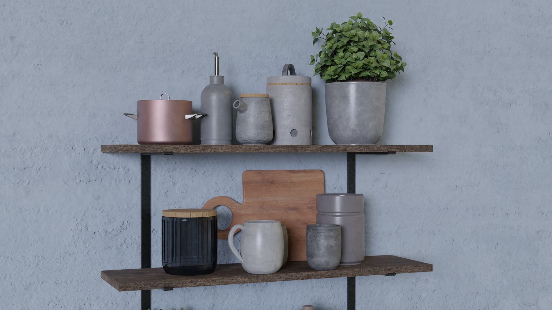 kitchen accessories 3D model_1