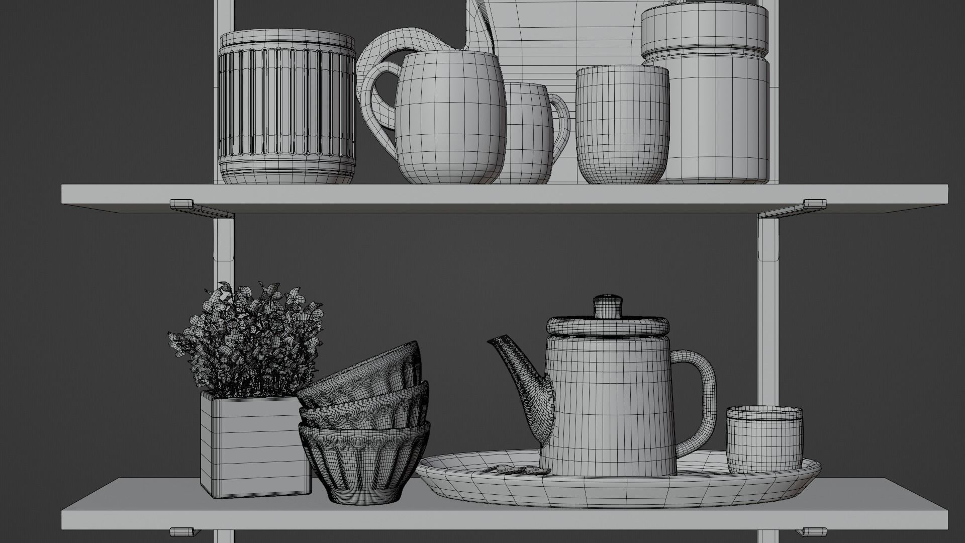 kitchen accessories 3D model_4