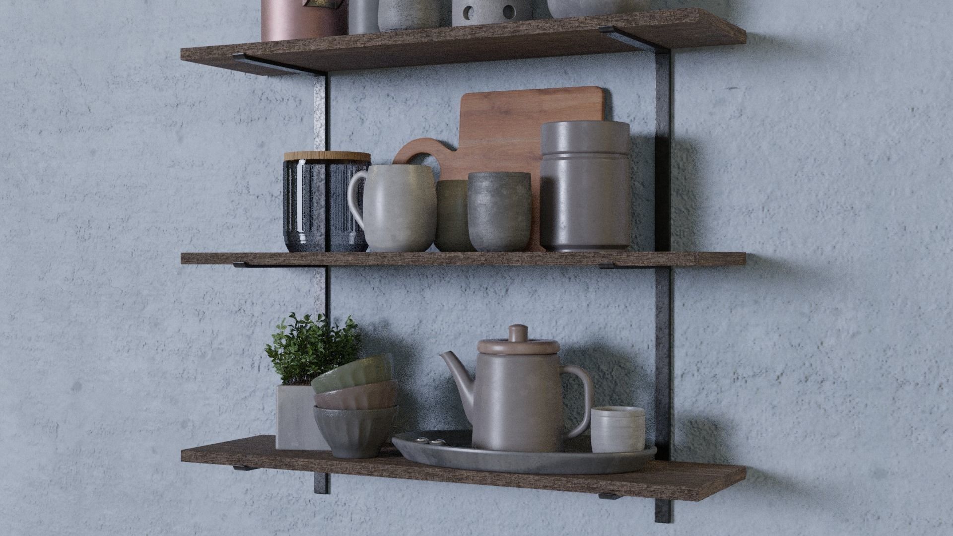 kitchen accessories 3D model_2