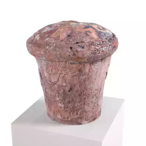 Old Rusted Mooring 06 Low-poly 3D model