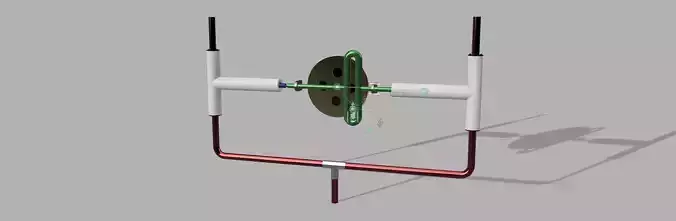 Scotch Yoke Piston Pump Free 3D model