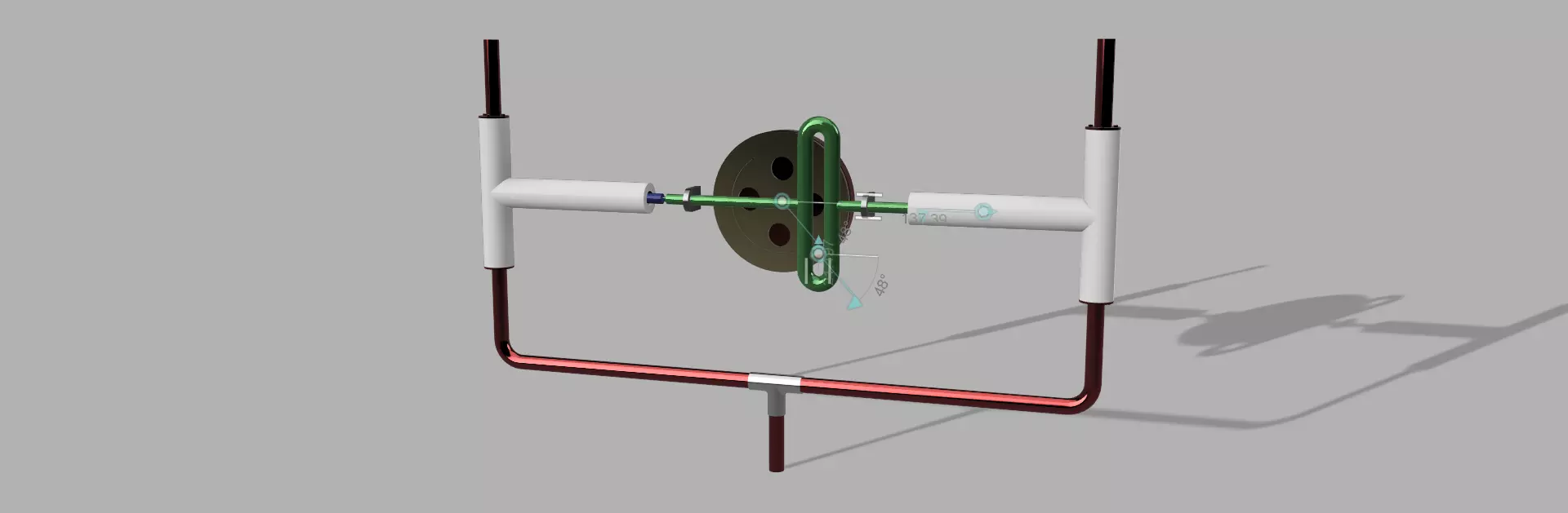 Scotch Yoke Piston Pump Free 3D model
