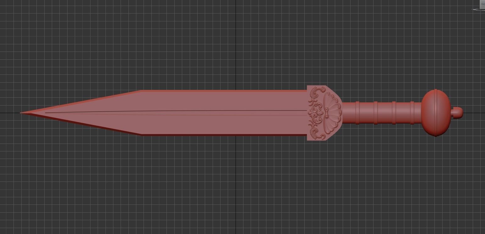 Roman Pompeiian Gladius 3D print model_3