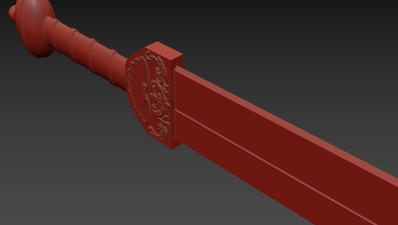 Roman Pompeiian Gladius 3D print model_1