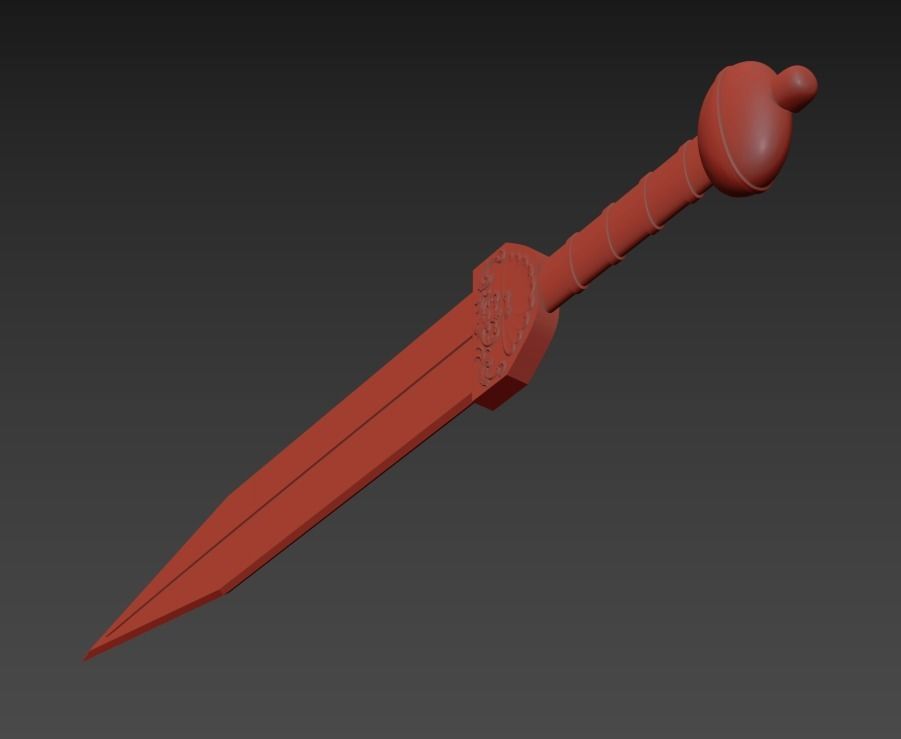 Roman Pompeiian Gladius 3D print model_4