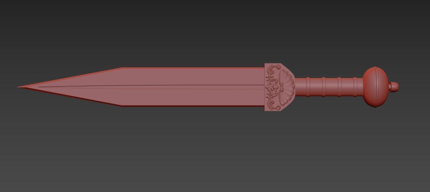 Roman Pompeiian Gladius 3D print model_2