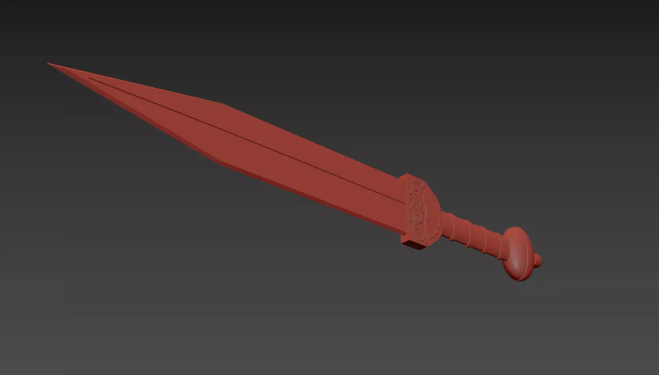 Roman Pompeiian Gladius 3D print model_0