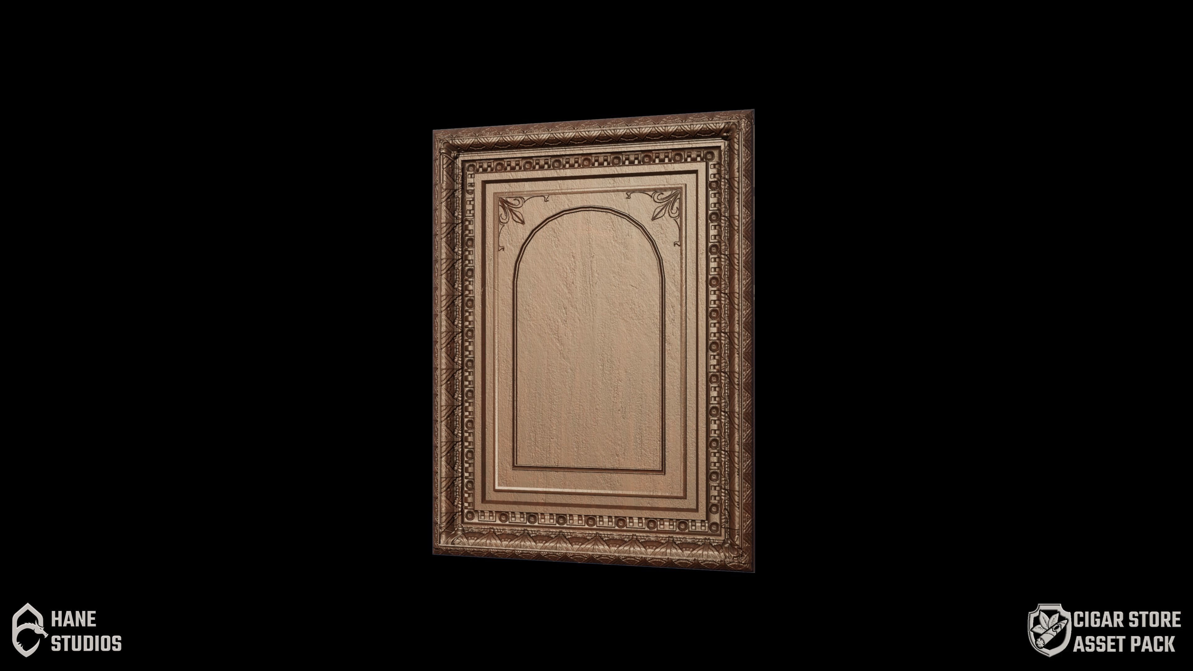 Vintage Paint  Frame - Classic Low-poly 3D model_2