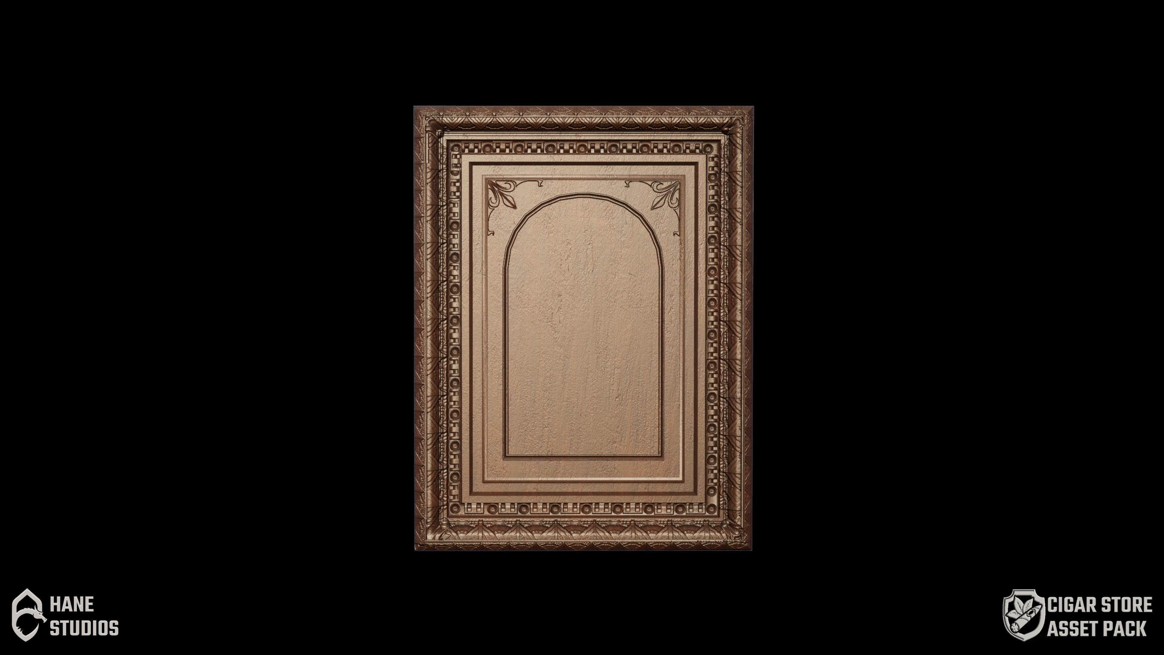 Vintage Paint  Frame - Classic Low-poly 3D model_3