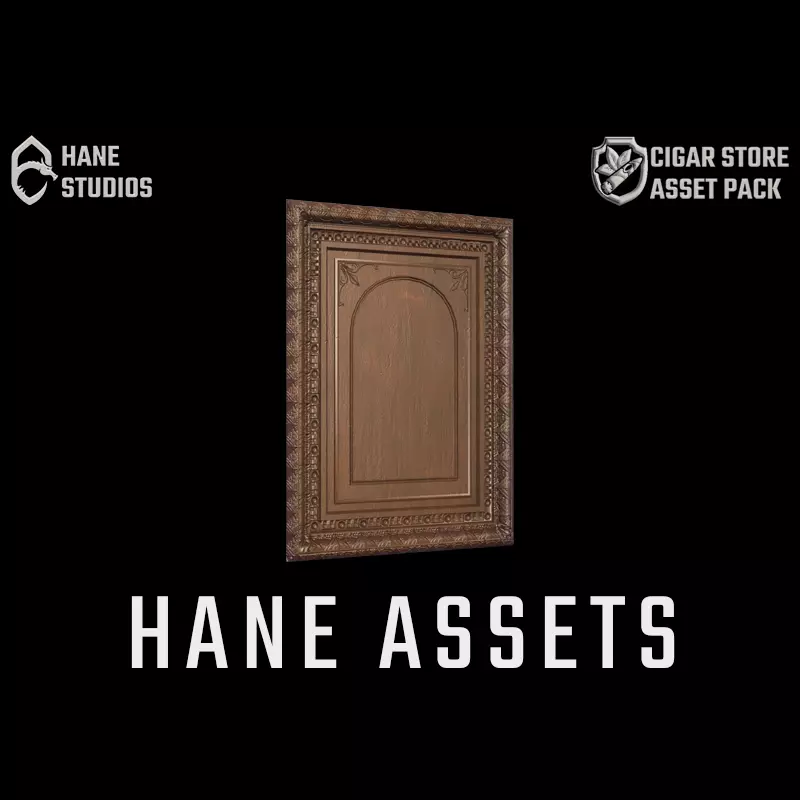 Vintage Paint  Frame - Classic Low-poly 3D model_0