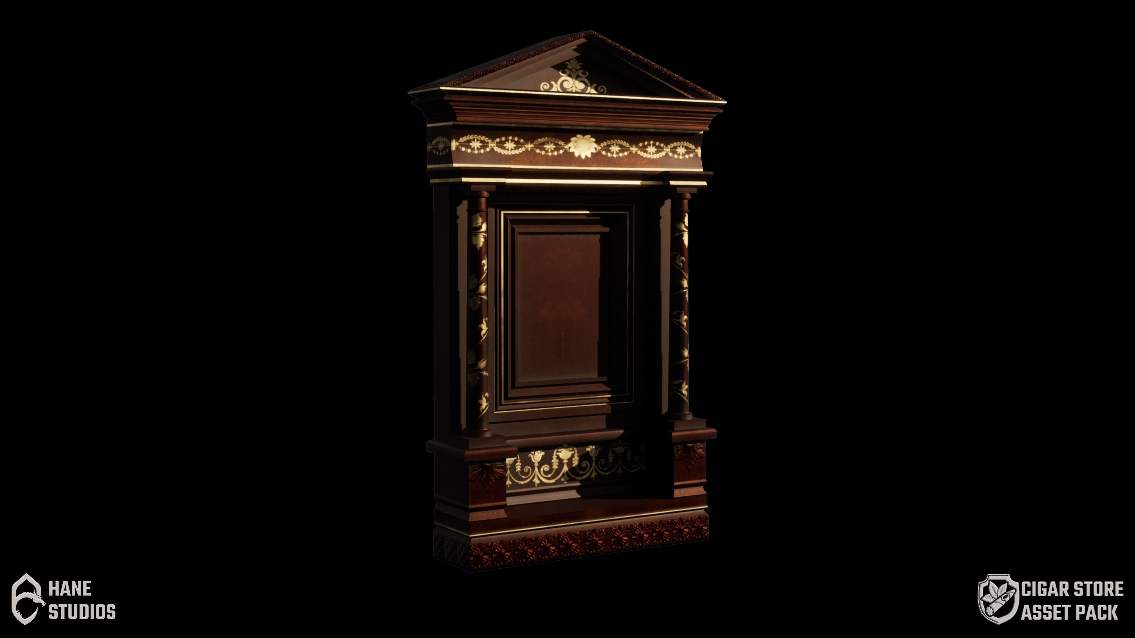 Vintage Paint Frame 3 - Classic Low-poly 3D model_2