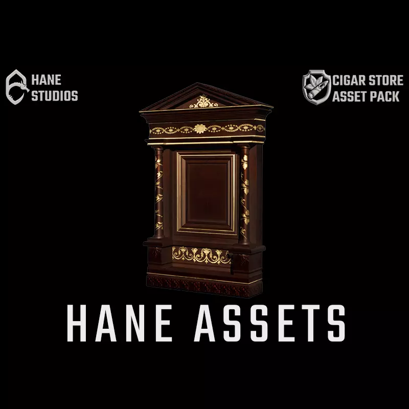 Vintage Paint Frame 3 - Classic Low-poly 3D model_0