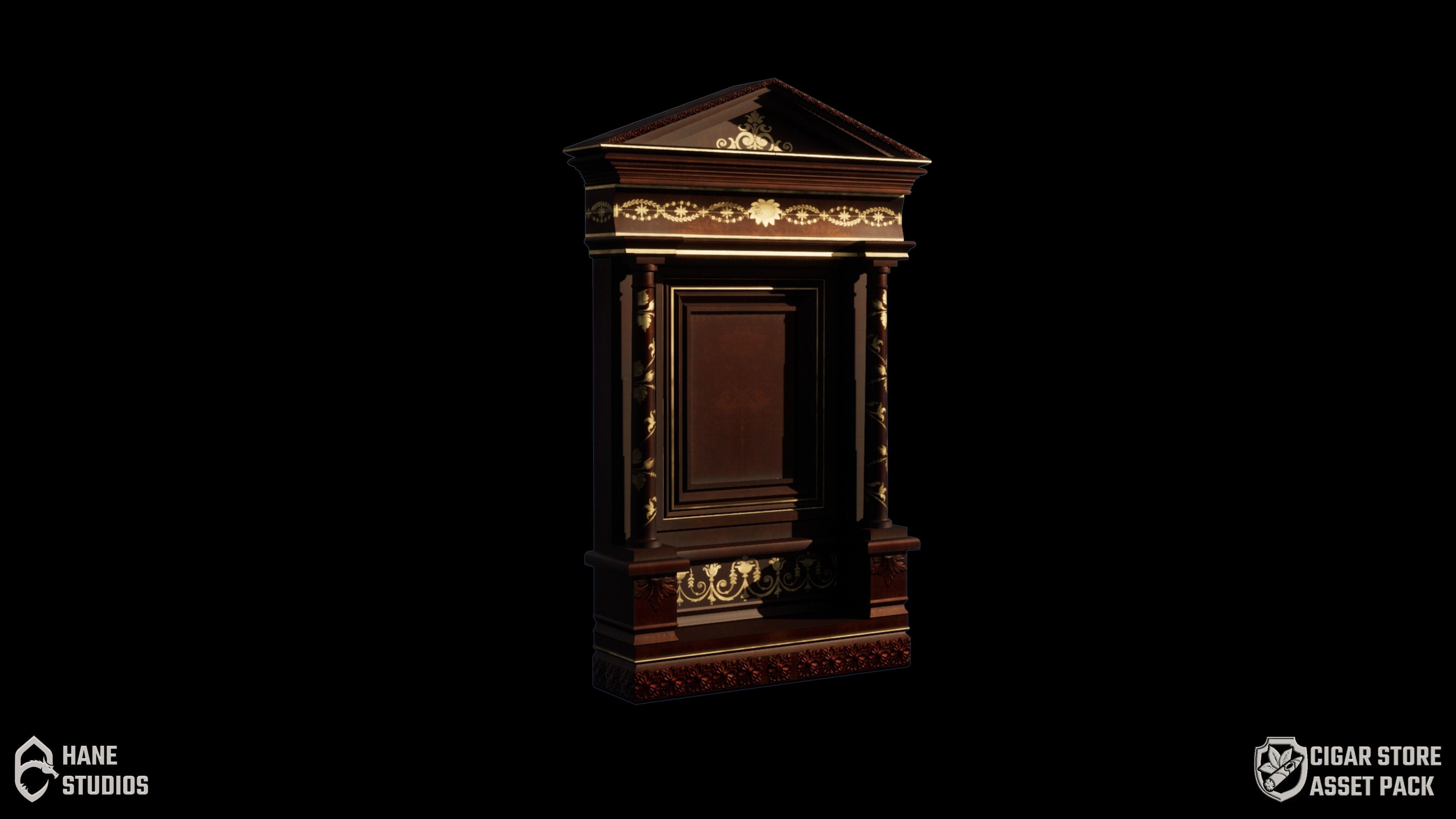 Vintage Paint Frame 3 - Classic Low-poly 3D model_1