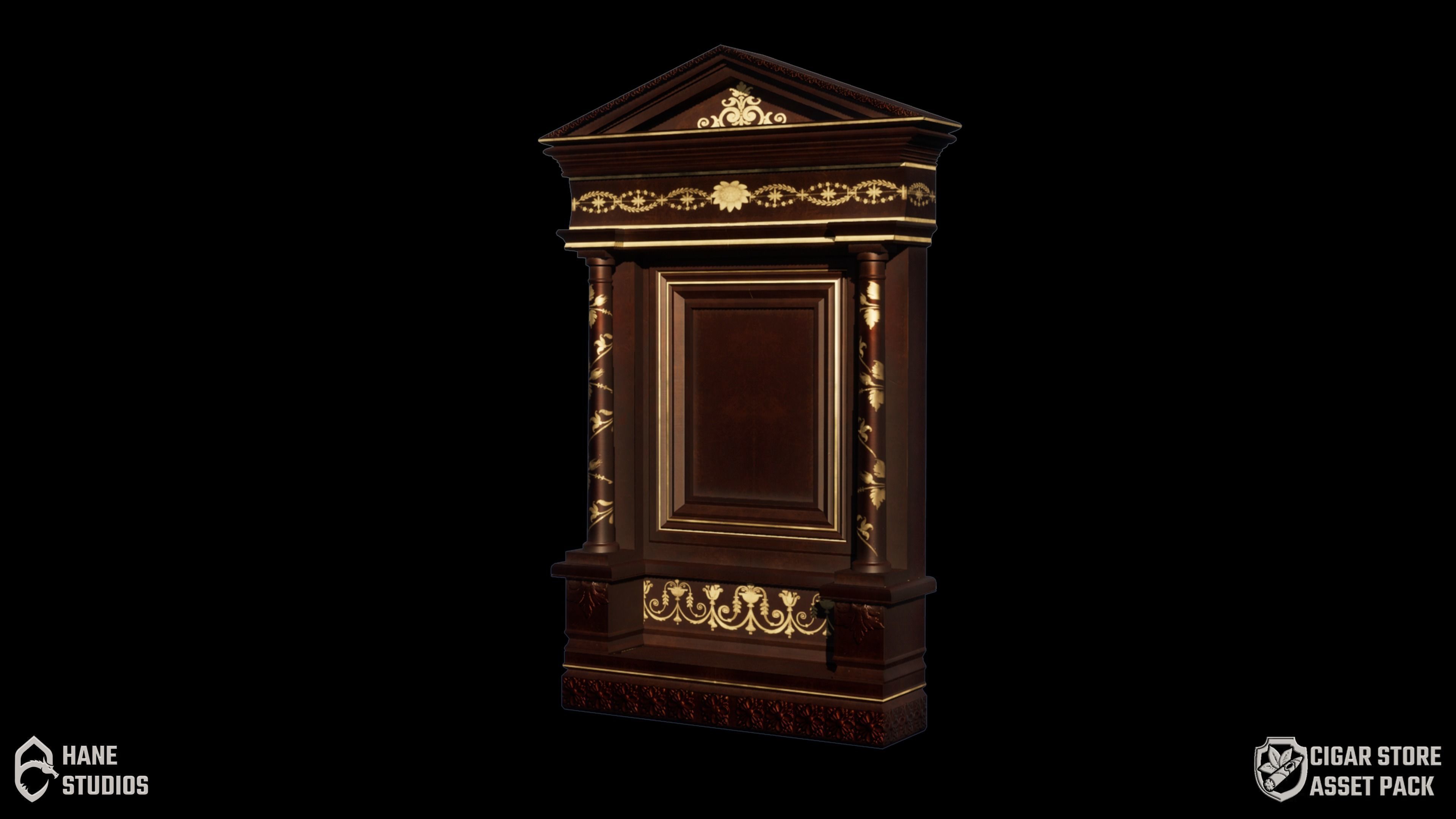 Vintage Paint Frame 3 - Classic Low-poly 3D model_3