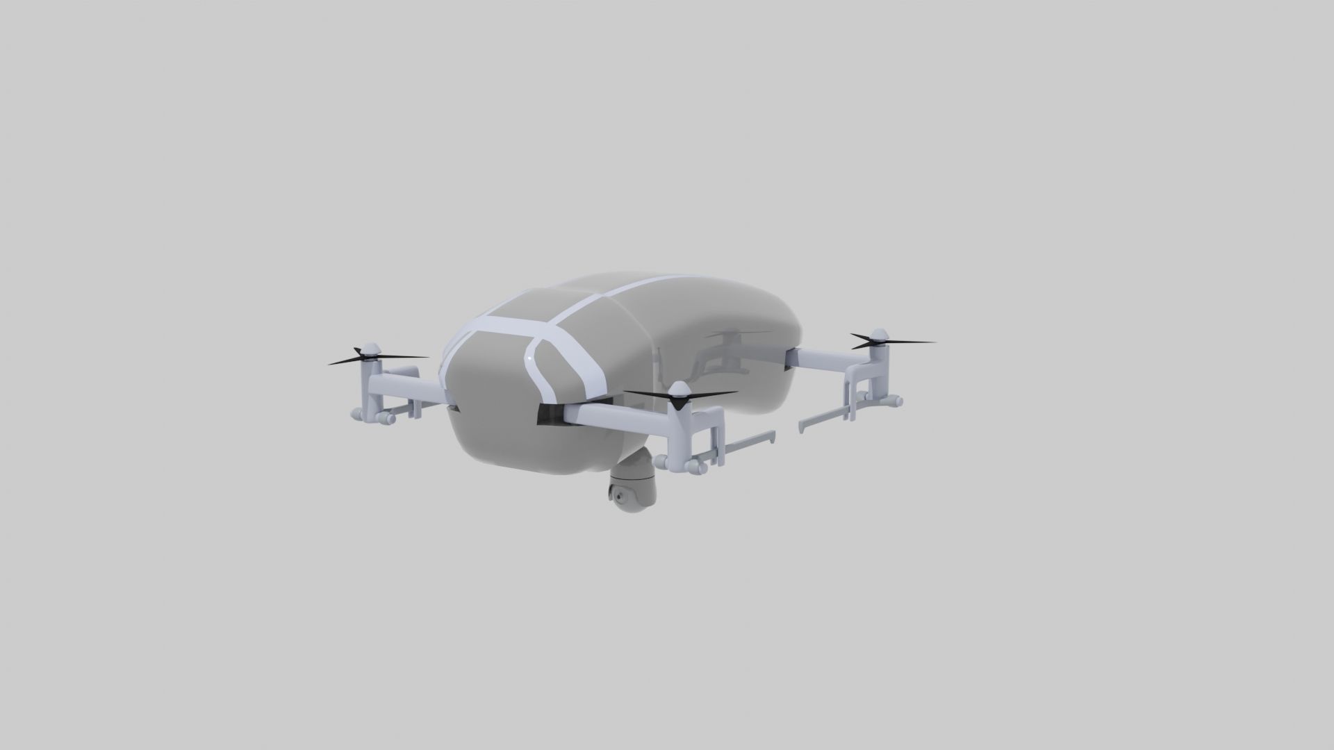 Sci-fi Drone 3D model_2