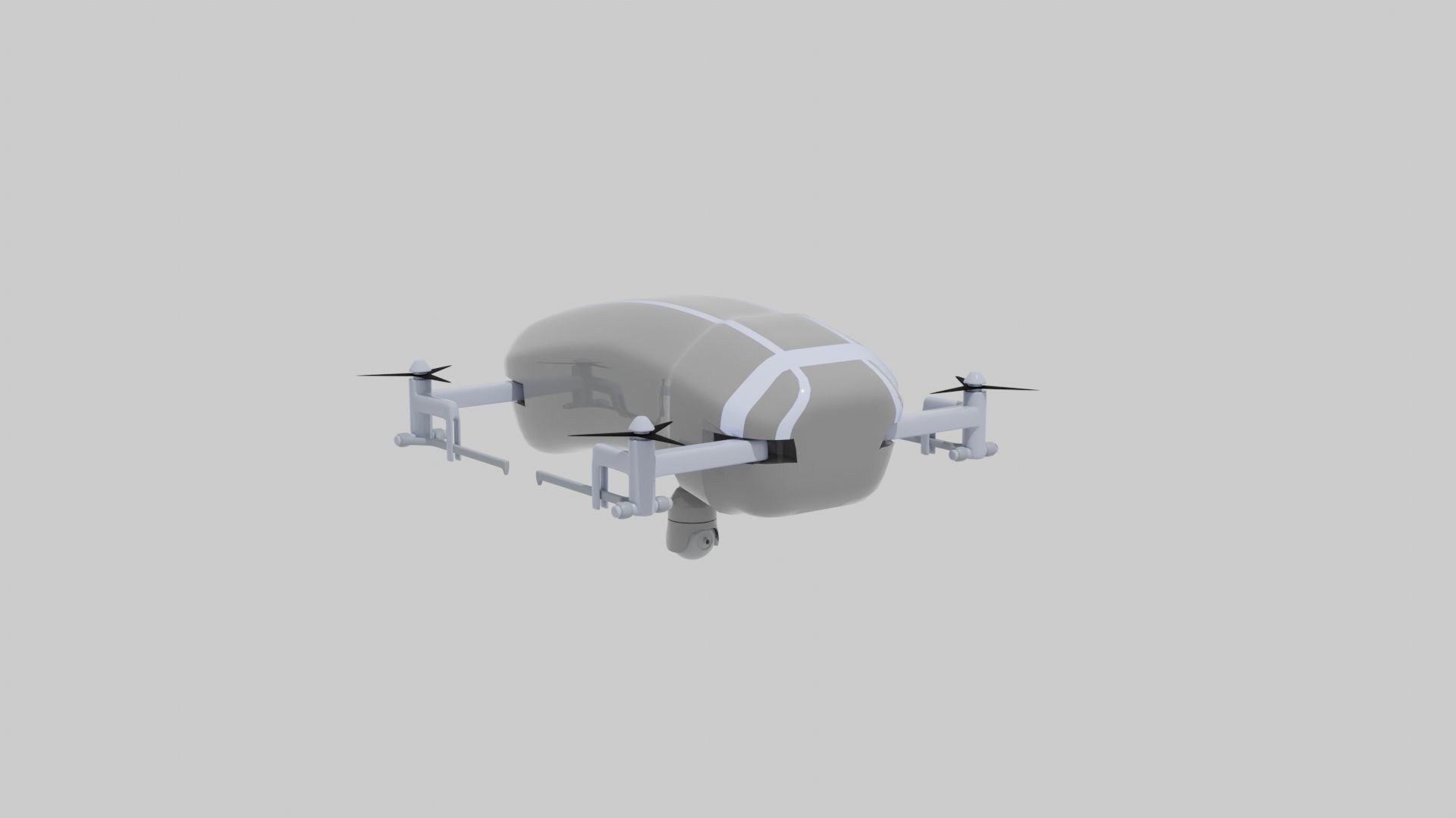 Sci-fi Drone 3D model_3