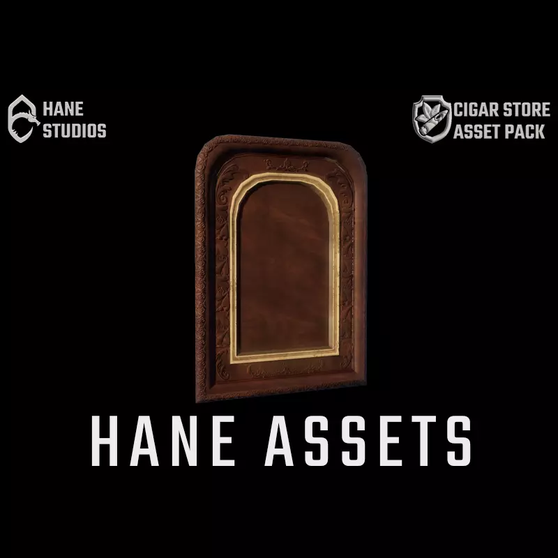 Vintage Paint Frame 4 - Classic Low-poly 3D model_0