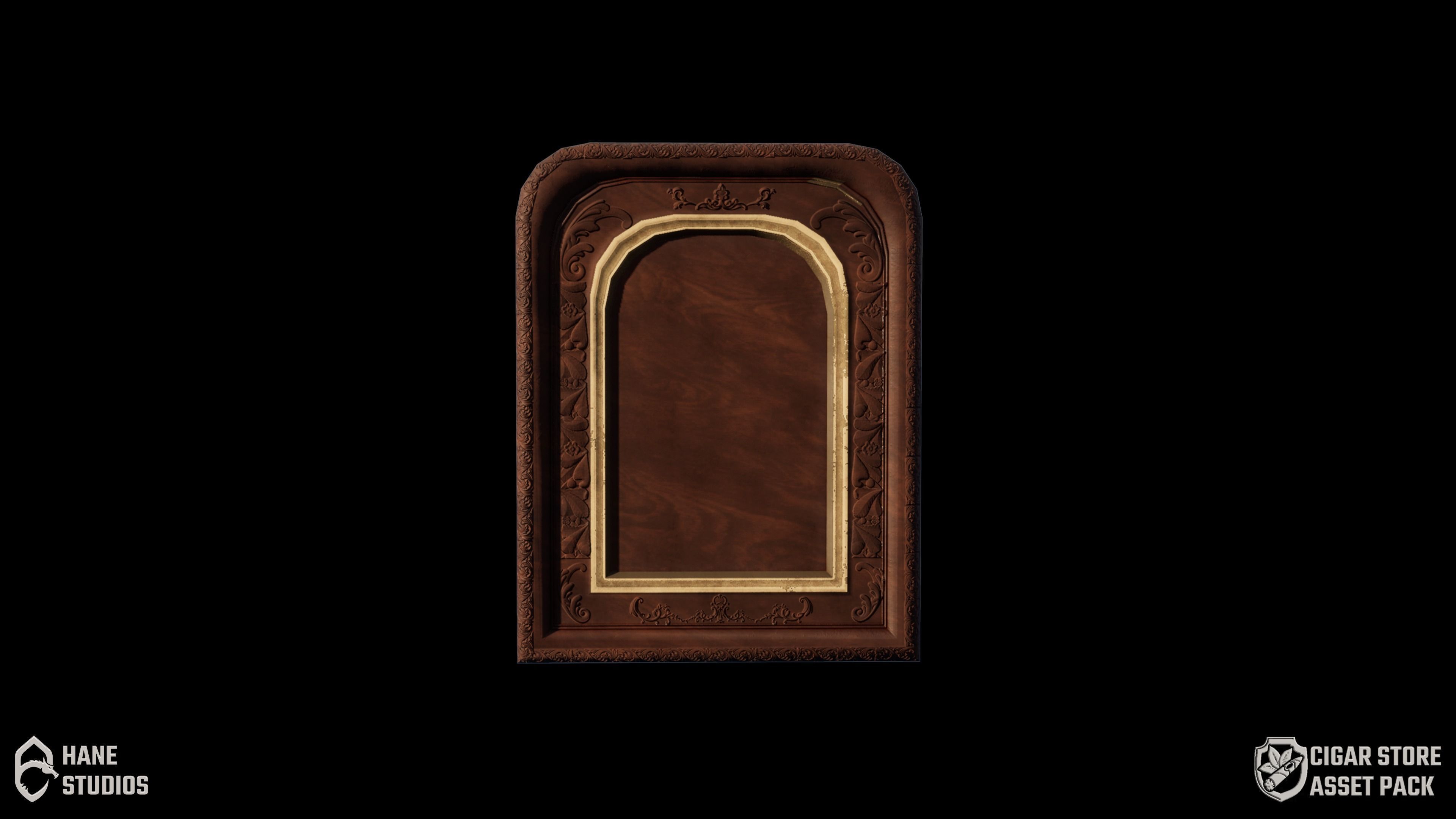Vintage Paint Frame 4 - Classic Low-poly 3D model_2