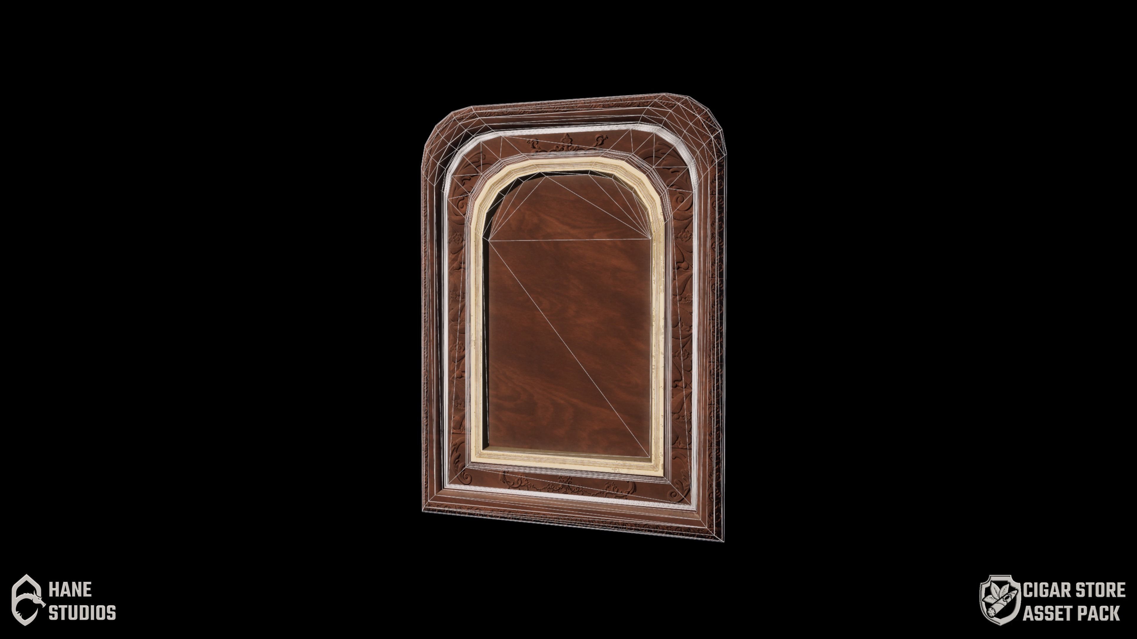 Vintage Paint Frame 4 - Classic Low-poly 3D model_4