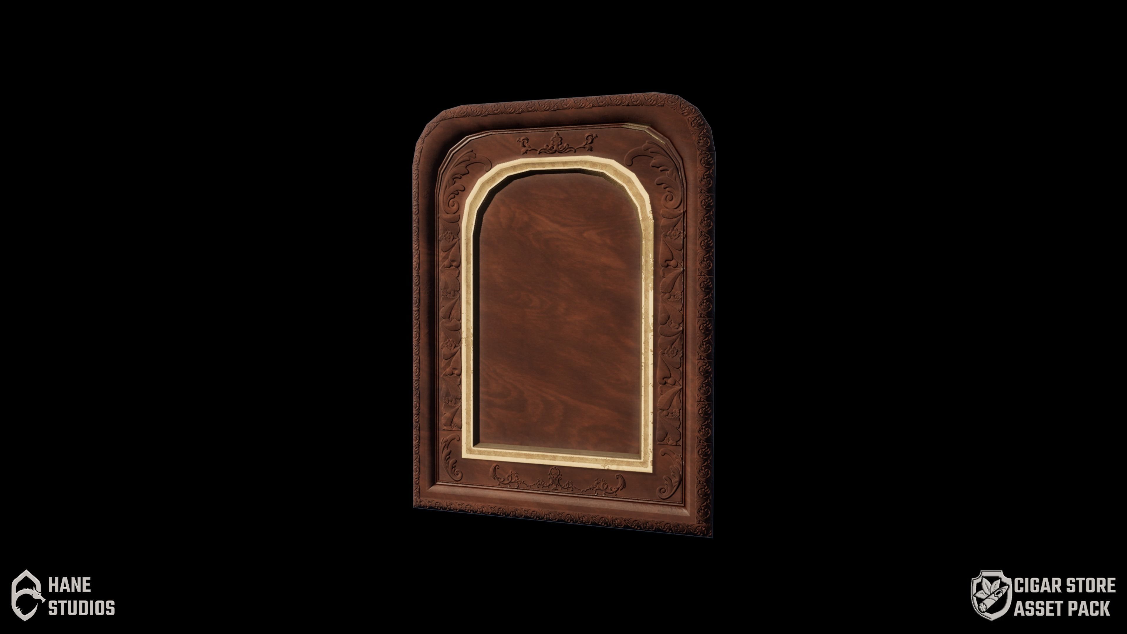 Vintage Paint Frame 4 - Classic Low-poly 3D model_3