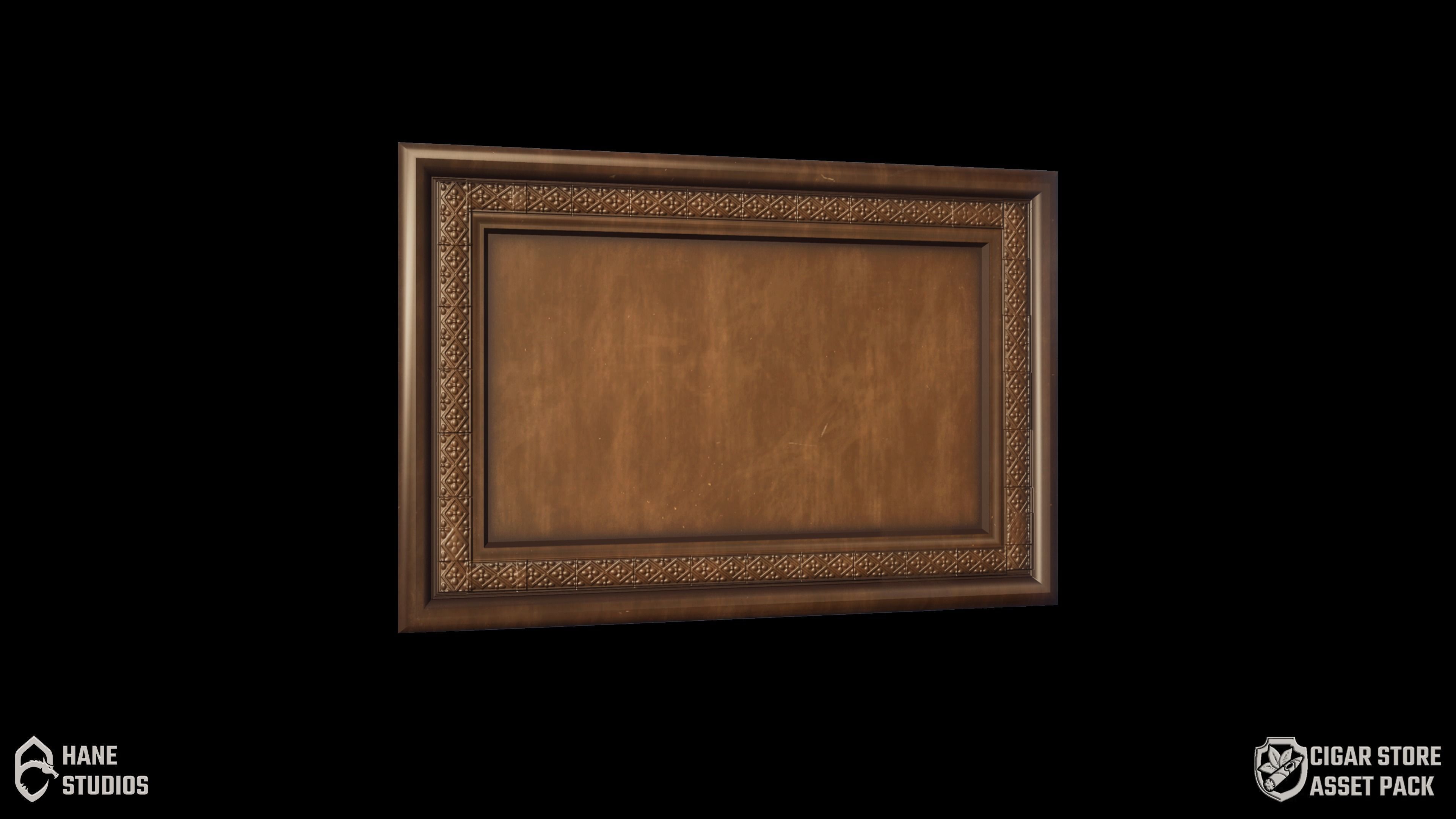 Vintage Paint Frame 5 - Classic Low-poly 3D model_1
