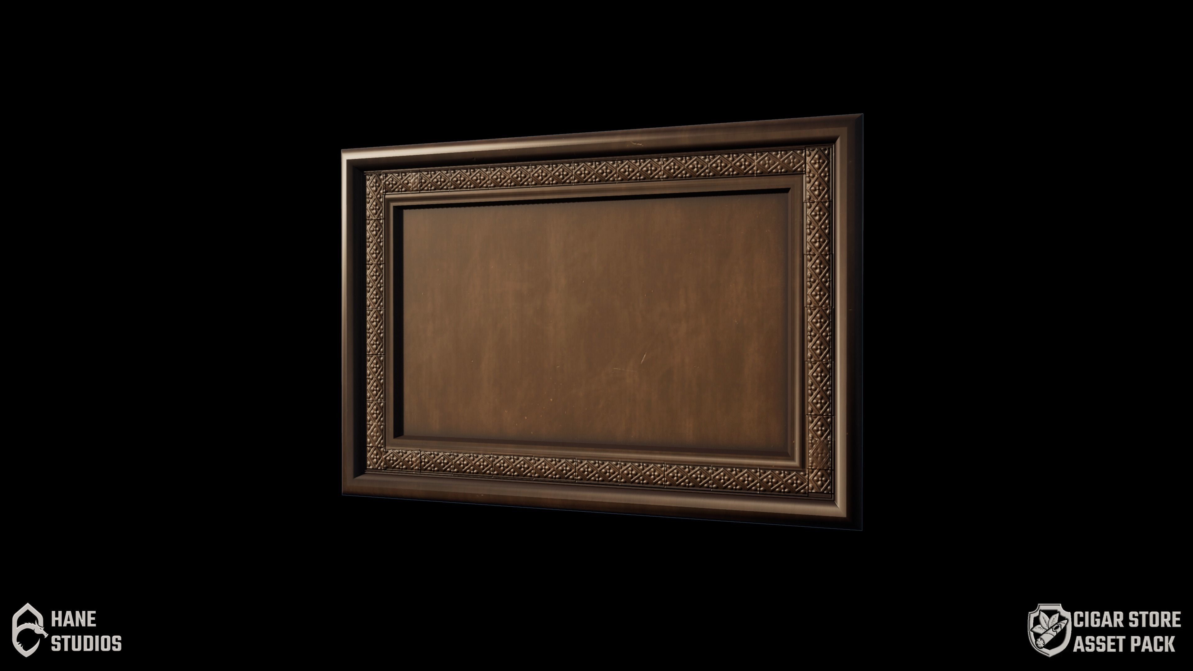 Vintage Paint Frame 5 - Classic Low-poly 3D model_2