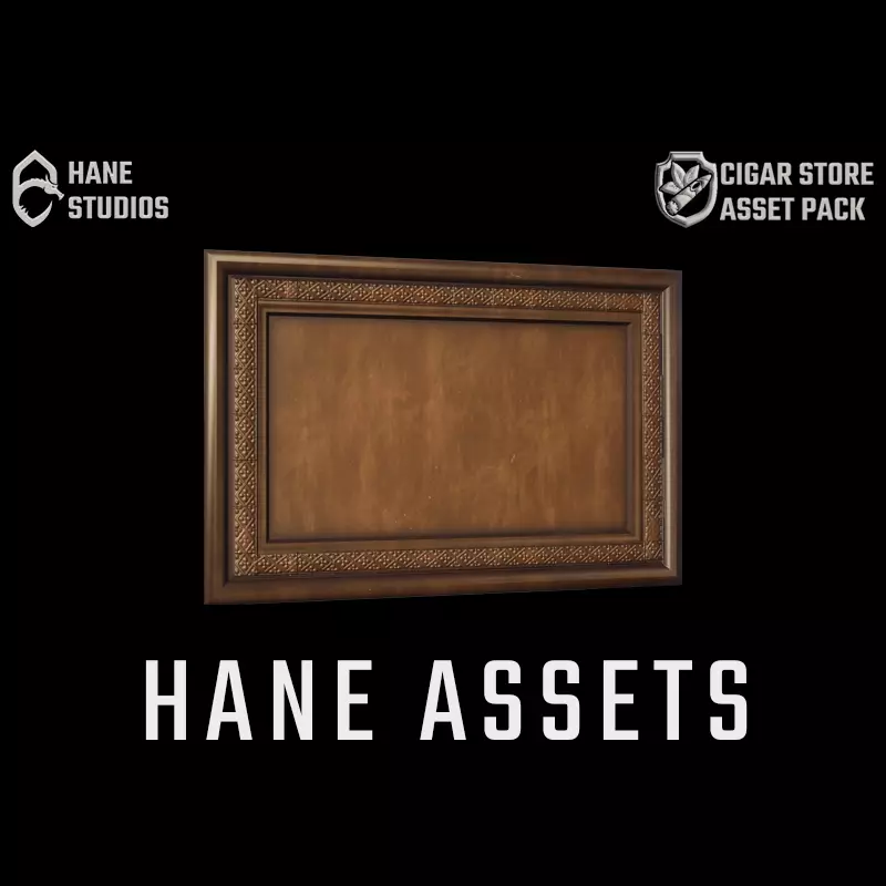 Vintage Paint Frame 5 - Classic Low-poly 3D model_0