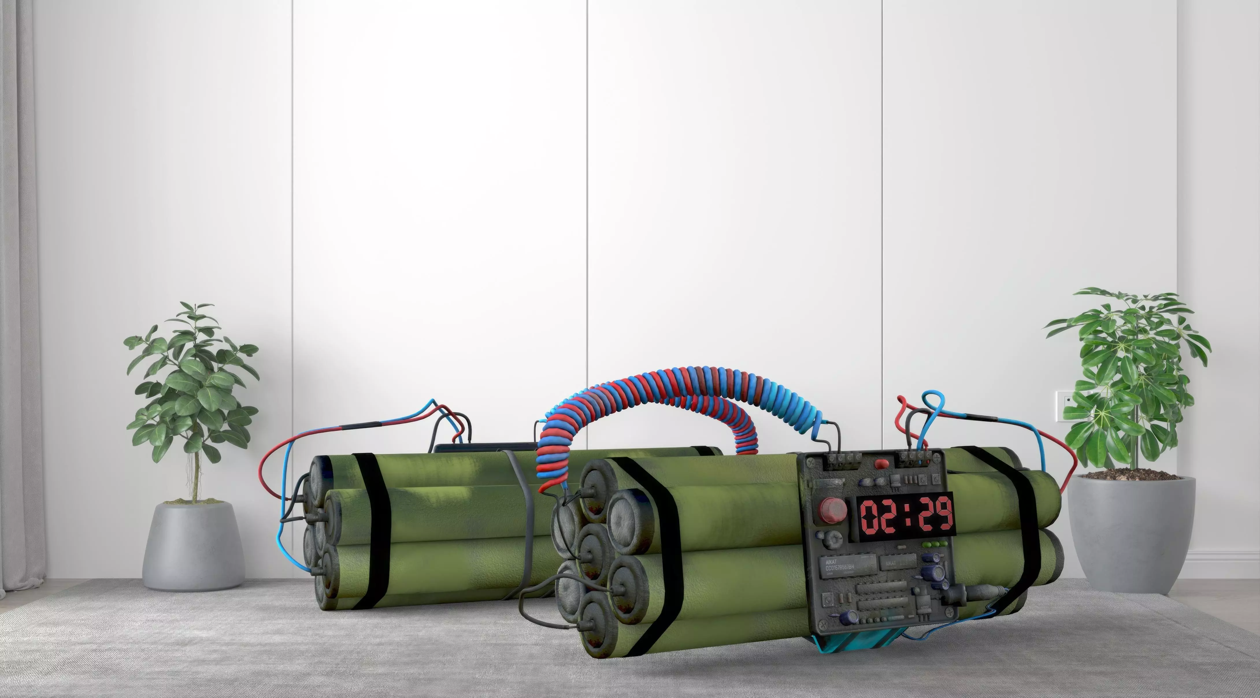 Modern Equipment monomer equipment Bomb 3D model_0