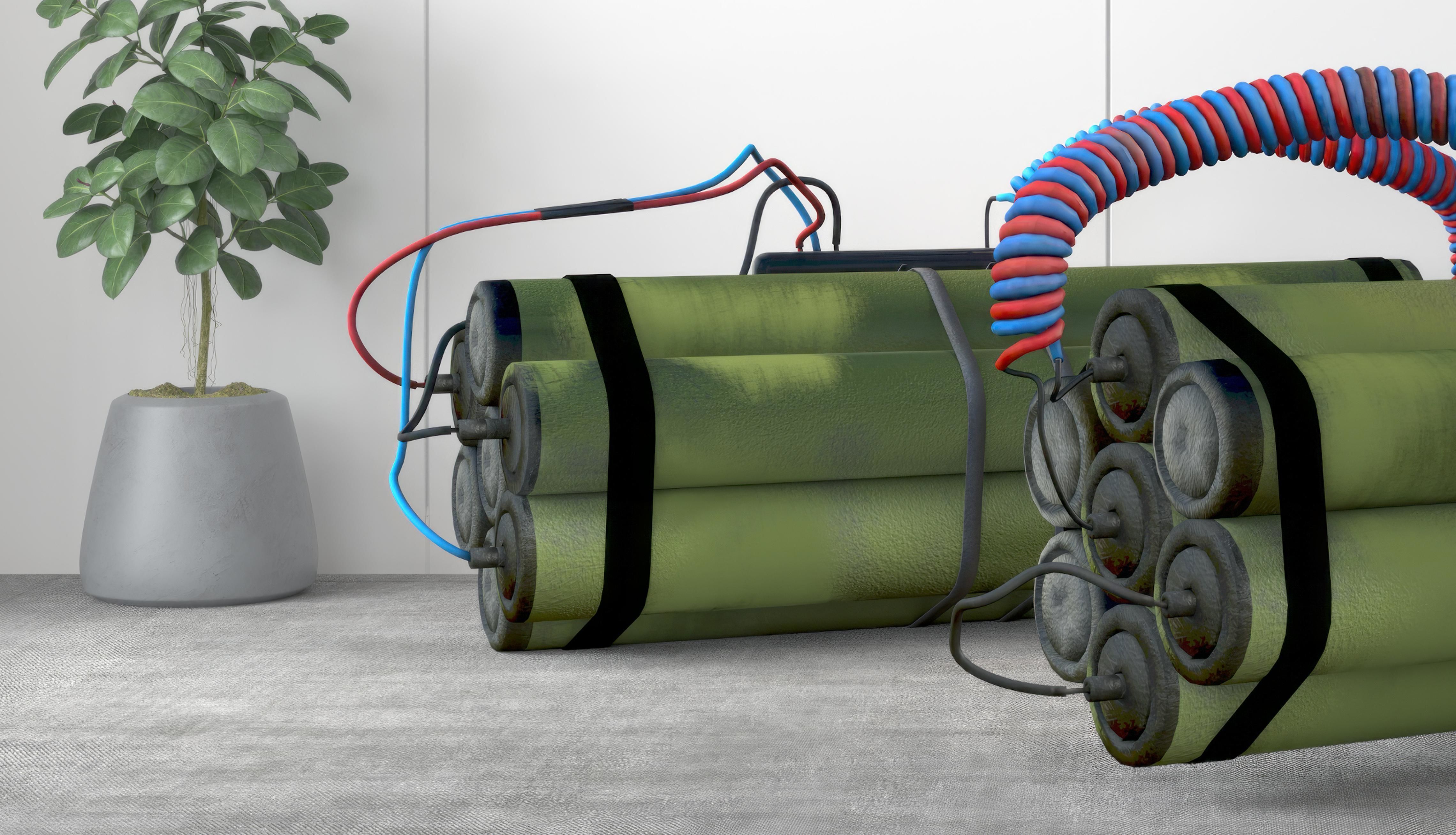 Modern Equipment monomer equipment Bomb 3D model_1