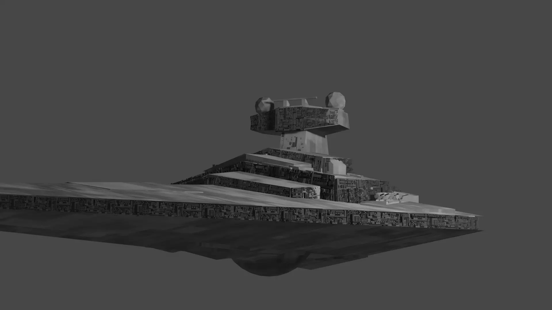 STAR WARS STAR DESTROYER Low-poly 3D model_0