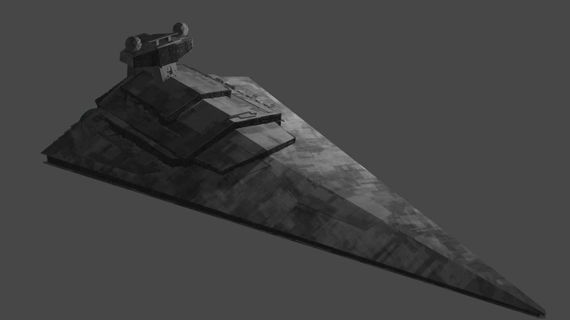 STAR WARS STAR DESTROYER Low-poly 3D model_2