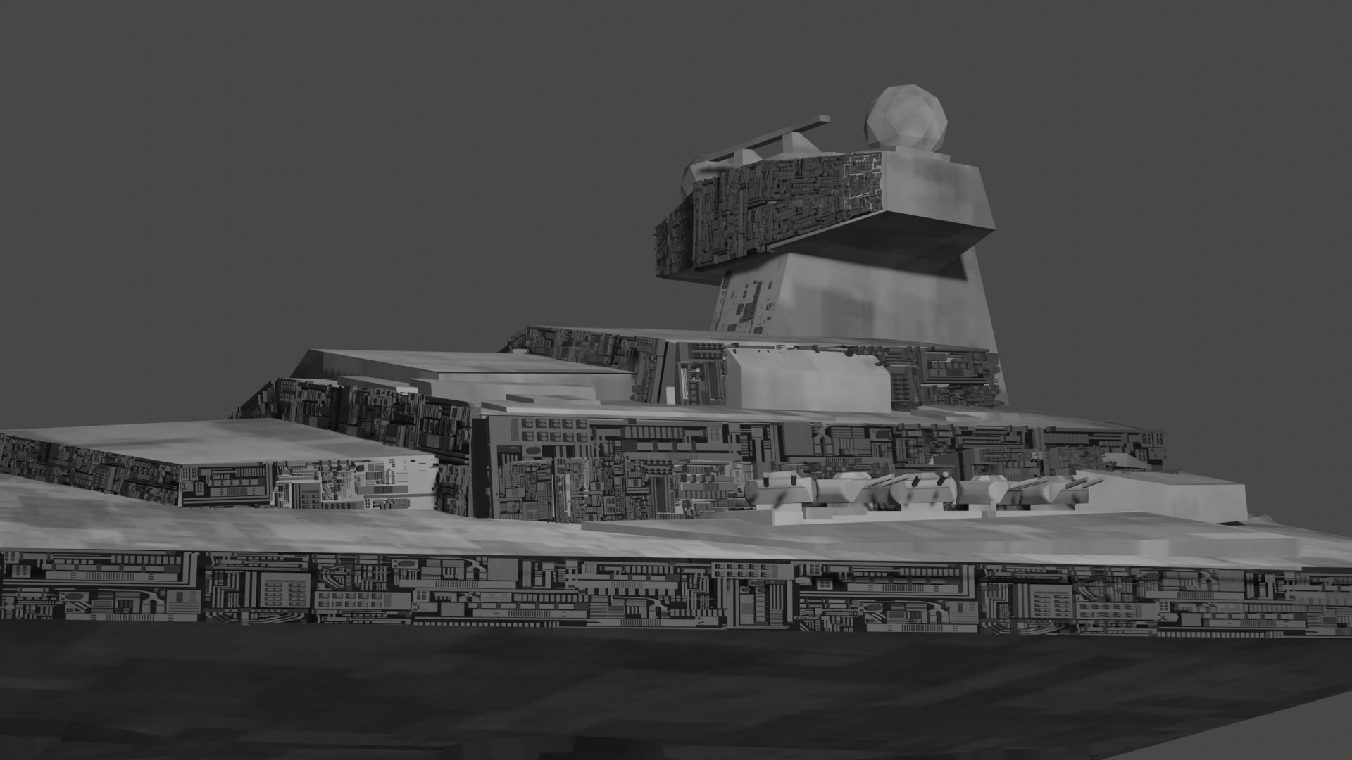 STAR WARS STAR DESTROYER Low-poly 3D model_9