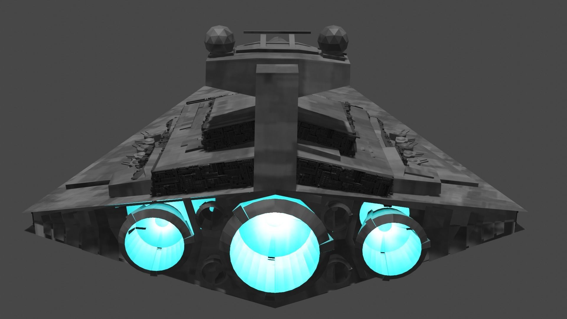 STAR WARS STAR DESTROYER Low-poly 3D model_5