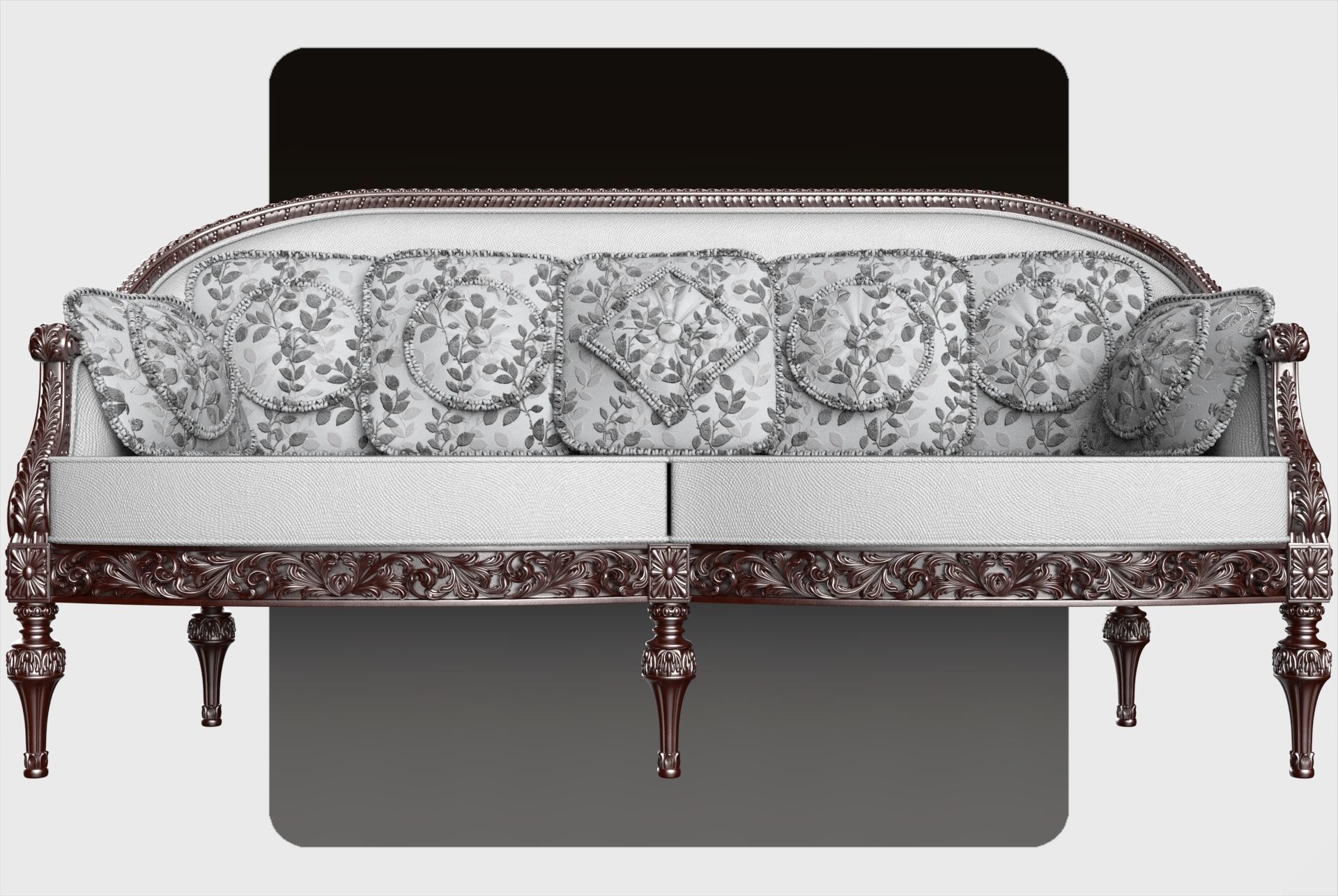 Carved canape for cnc 1 3D model_3