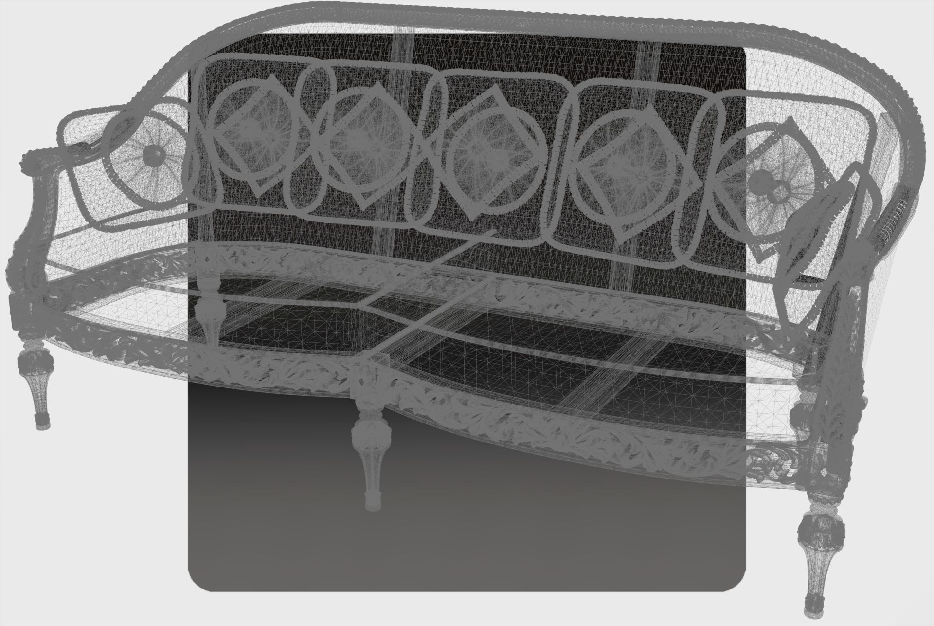 Carved canape for cnc 1 3D model_7