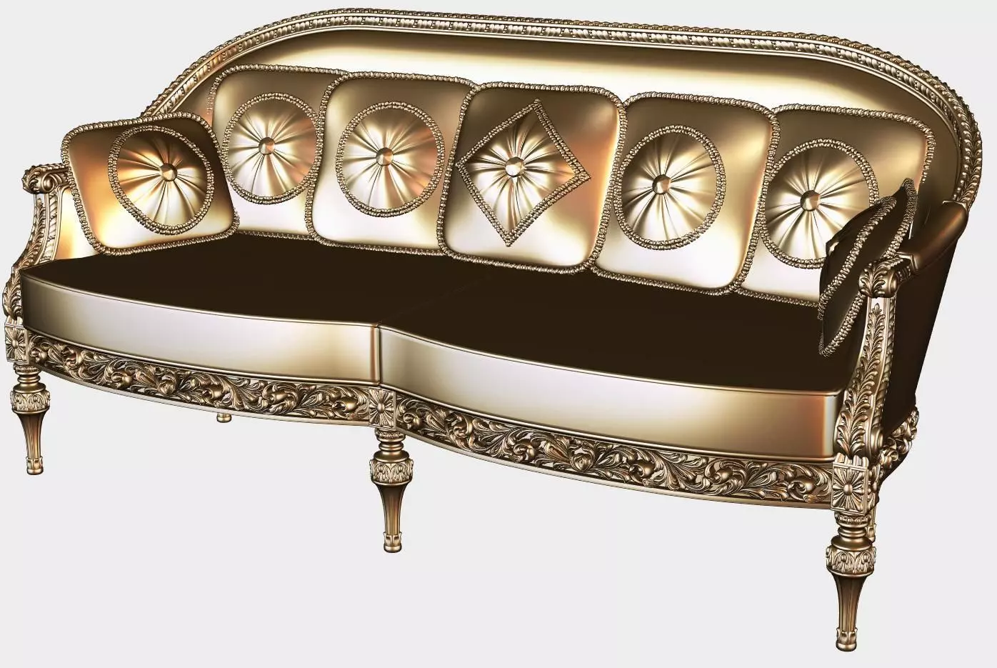 Carved canape for cnc 1 3D model_0