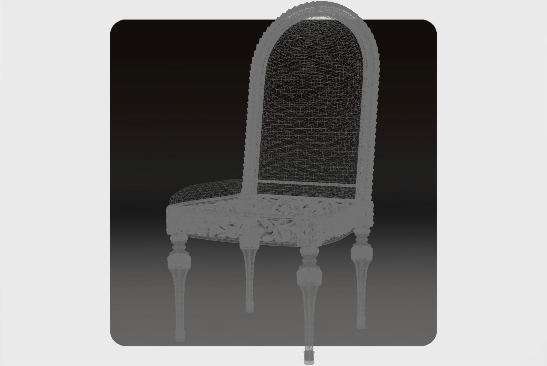 Carved chair for cnc 1 3D model_7