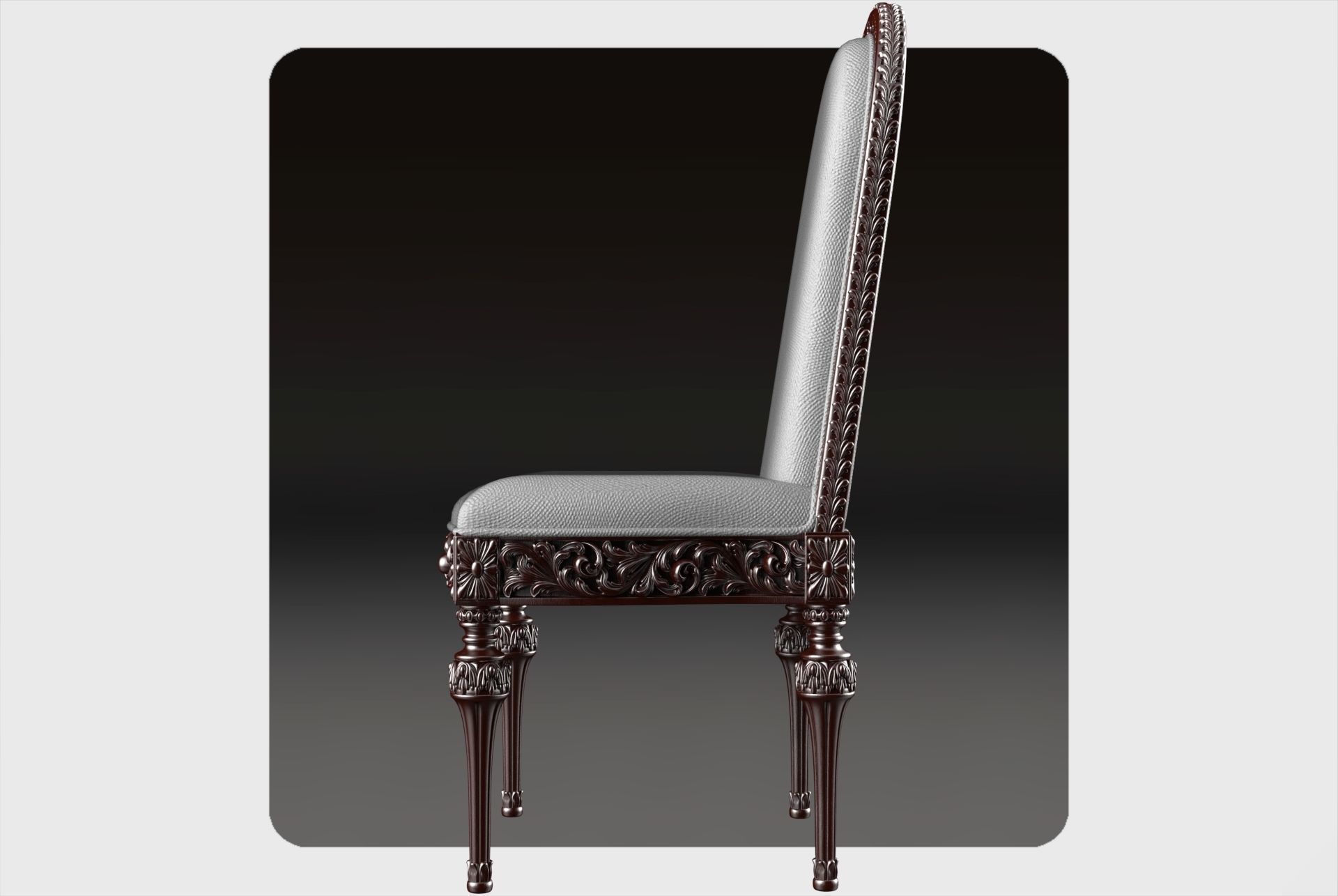 Carved chair for cnc 1 3D model_4