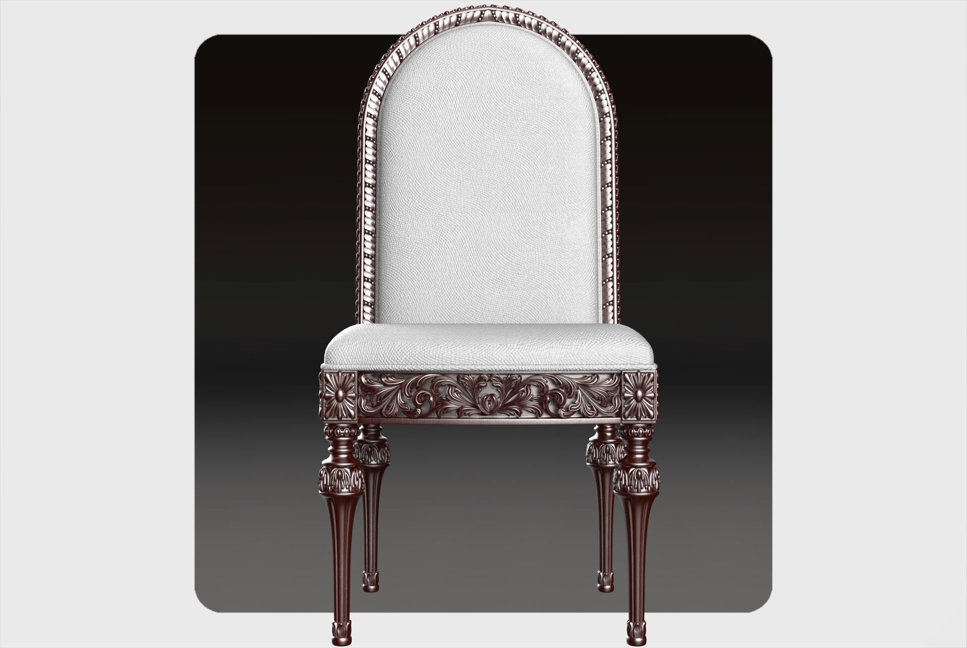 Carved chair for cnc 1 3D model_3