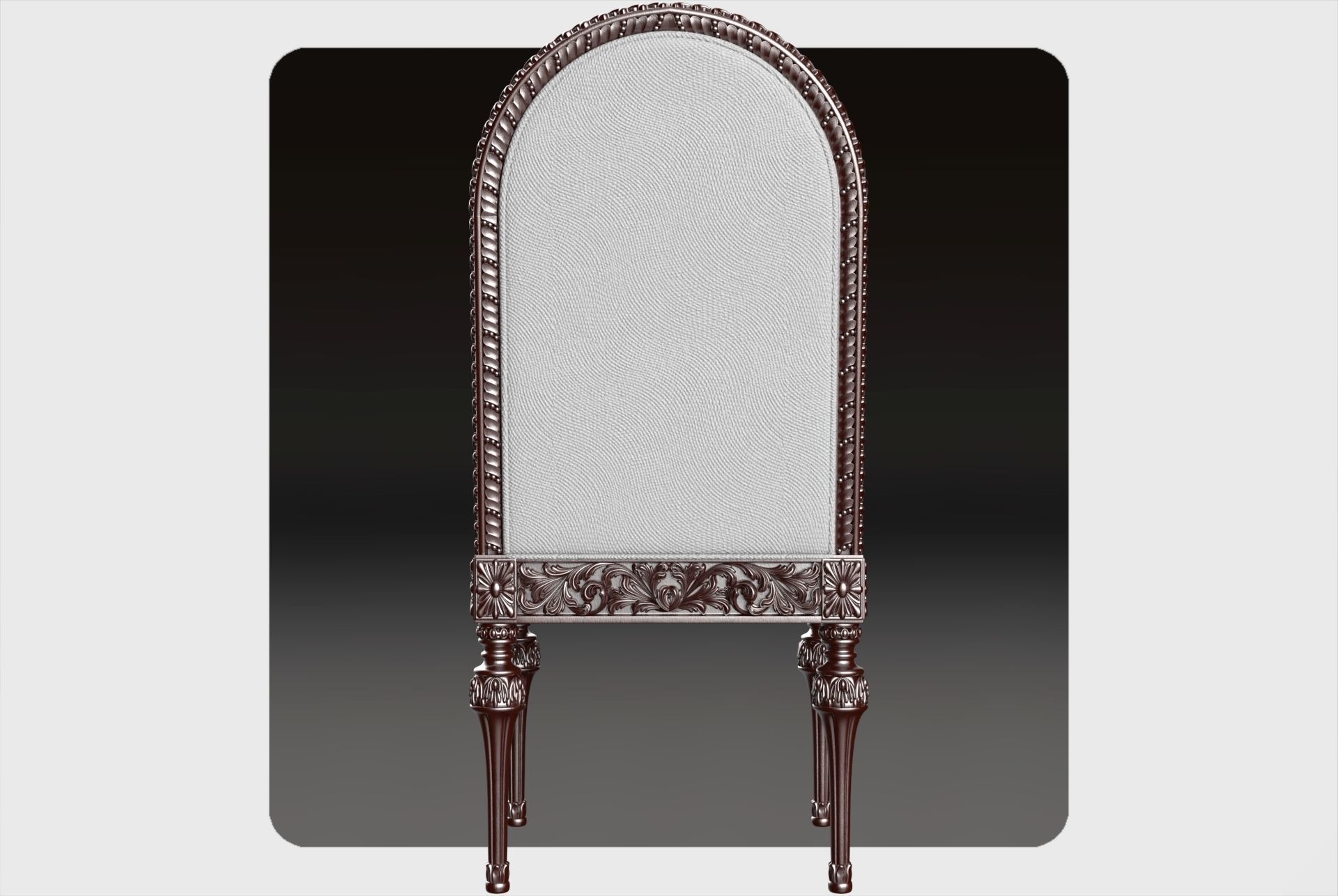 Carved chair for cnc 1 3D model_5