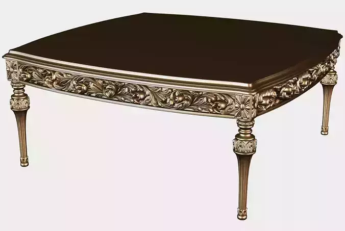 Carved tea table for cnc 1