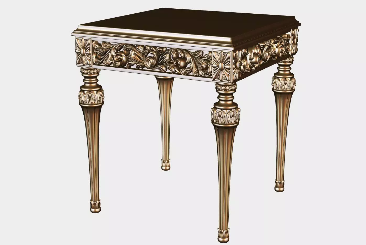 Carved coffee table for cnc 1 3D model_0